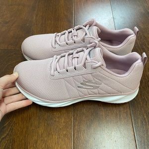 Sketchers Go Walk Memory Foam Lightweight Shoes Mauve Pink Womans Size 8 1/2